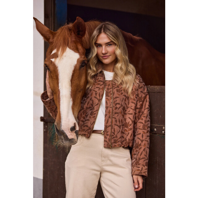 Nukus Nkf13122 335 daisey jacket flower toffee NKF13122 335 large