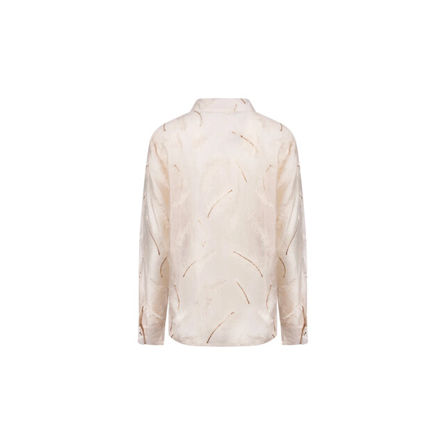 Nukus Nkf02179 9 aysha blouse feathers sand NKF02179 9 large