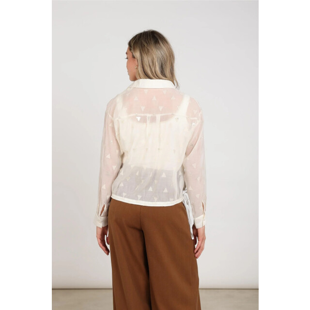 Nukus Nkf02182 17 ally blouse square embroidery off white NKF02182 17 large