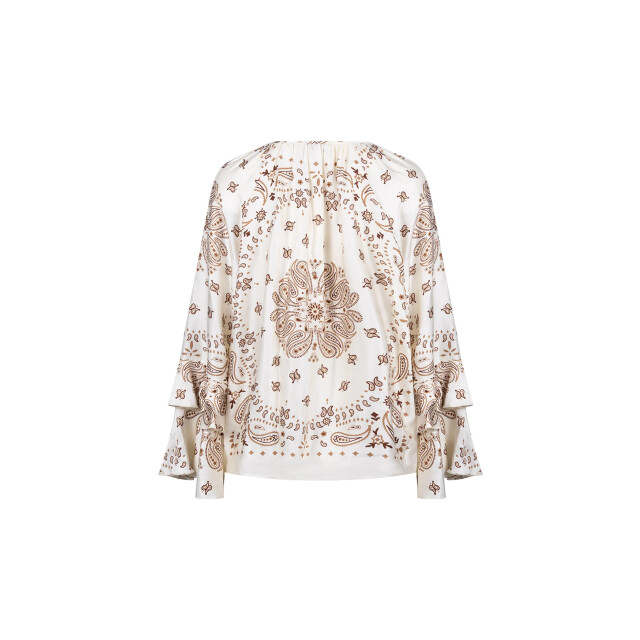Nukus Nkf02202 318 asra blouse paisley offwhite/toffee NKF02202 318 large
