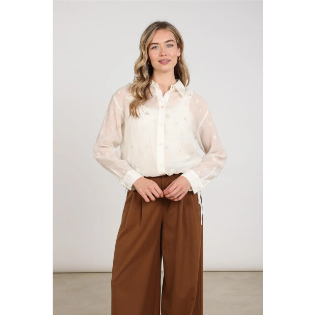 Nukus Nkf02182 17 ally blouse square embroidery off white NKF02182 17 large
