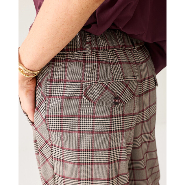 Summum 4s3040-12482 120 trousers check burgundy multicolour 4s3040-12482 120 large