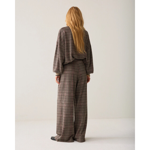 Summum 4s3020-30794 120 wide leg trouser check jacquard multicolour 4s3020-30794 120 large