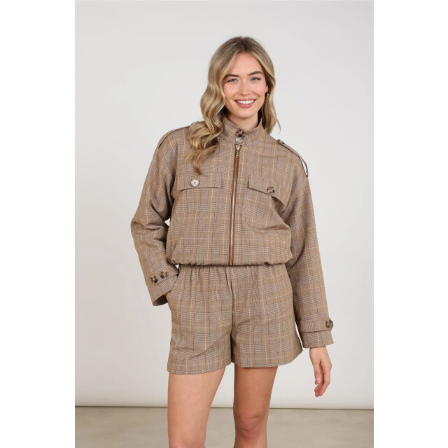 Nukus Nkf13111 335 hope jacket check toffee NKF13111 335 large