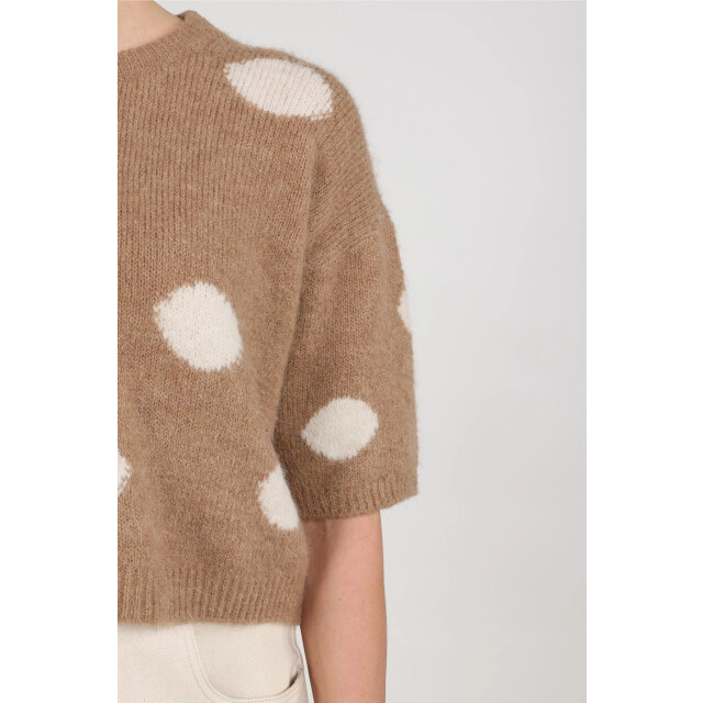 Nukus Nkf03080 60 lara pullover dots taupe NKF03080 60 large
