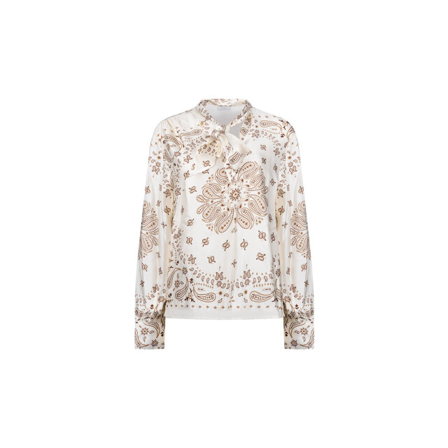 Nukus Nkf02201 318 angie blouse tie paisley offwhite/toffee NKF02201 318 large