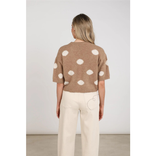 Nukus Nkf03080 60 lara pullover dots taupe NKF03080 60 large