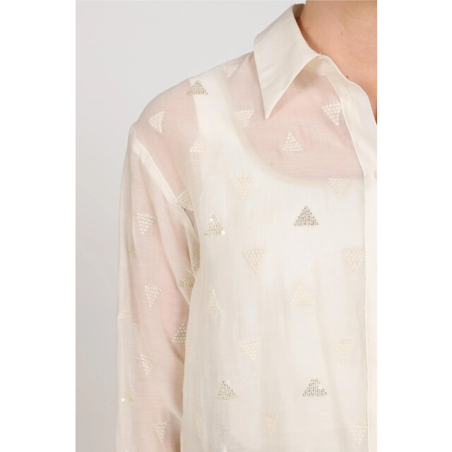 Nukus Nkf02182 17 ally blouse square embroidery off white NKF02182 17 large