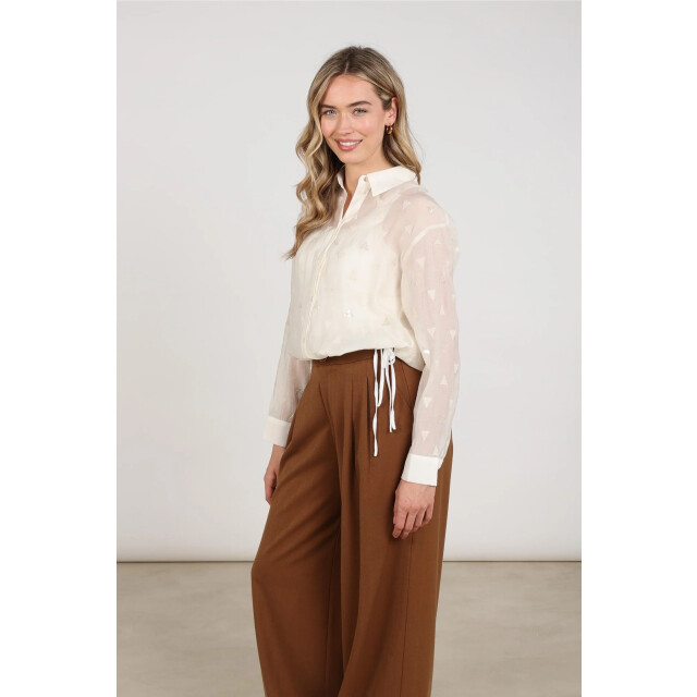 Nukus Nkf02182 17 ally blouse square embroidery off white NKF02182 17 large