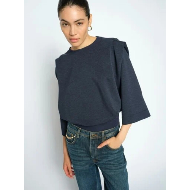 Mos Mosh 180790 468 mosmosh mmmae o-3/4 sleeve sweatshirt salute navy 180790 468 large