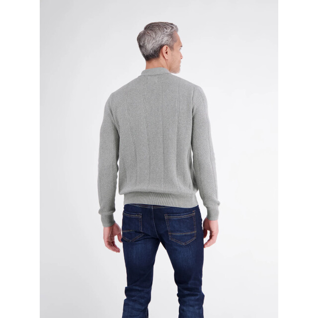 Lerros Heren polo 2685230 259 platinum grey melange Lerros Polo 2685230 259PlatinumGreyMelange large