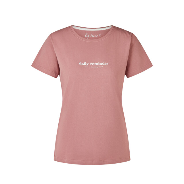 By Louise Dames korte pyjama set shortama oudroze/wit gebloemd BL-6262-02 large