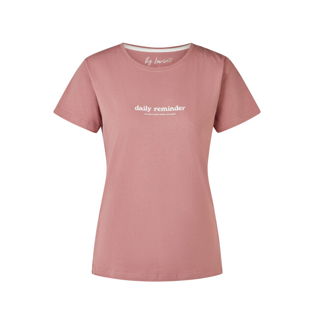By Louise Dames korte pyjama set shortama oudroze/wit gebloemd BL-6262-02 large
