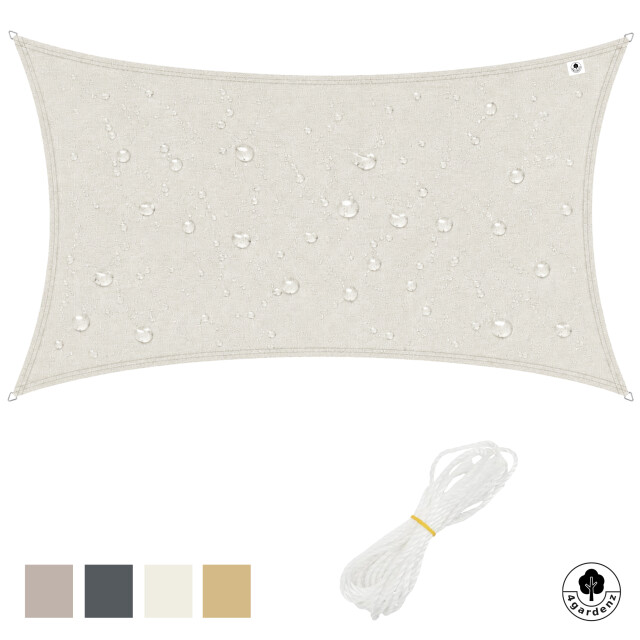4gardenz Schaduwdoek waterafstotend rechthoek 3x4 mtr - 3686964 large