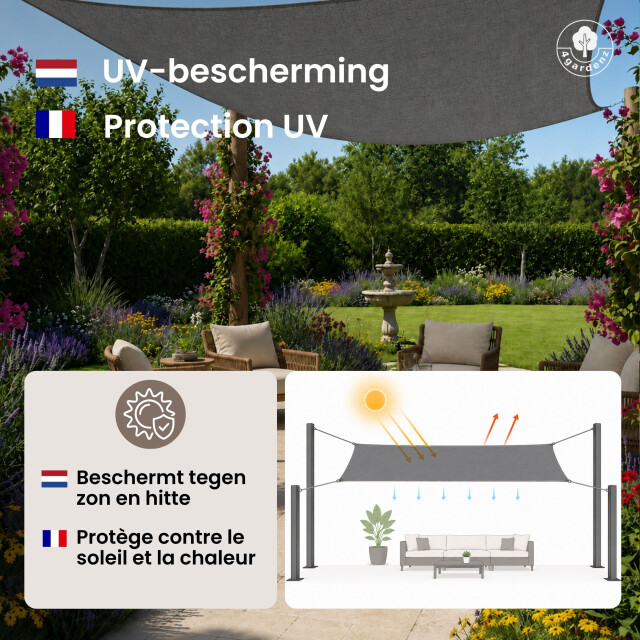 4gardenz Schaduwdoek waterafstotend rechthoek 4x6 mtr - 3686981 large