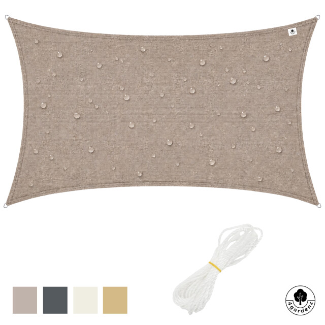 4gardenz Schaduwdoek waterafstotend rechthoek 3,5x4,5 mtr - 3686958 large