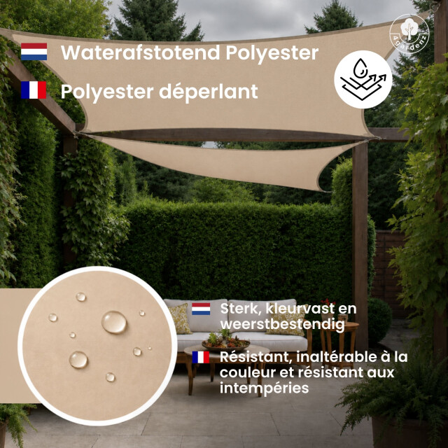 4gardenz Schaduwdoek waterafstotend rechthoek 3,5x4,5 mtr - 3686959 large