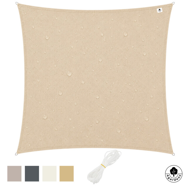 4gardenz Schaduwdoek waterafstotend vierkant 5x5 mtr - 3686991 large