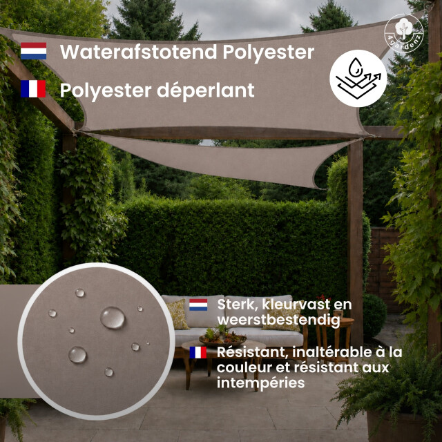 4gardenz Schaduwdoek waterafstotend rechthoek 3,5x4,5 mtr - 3686958 large