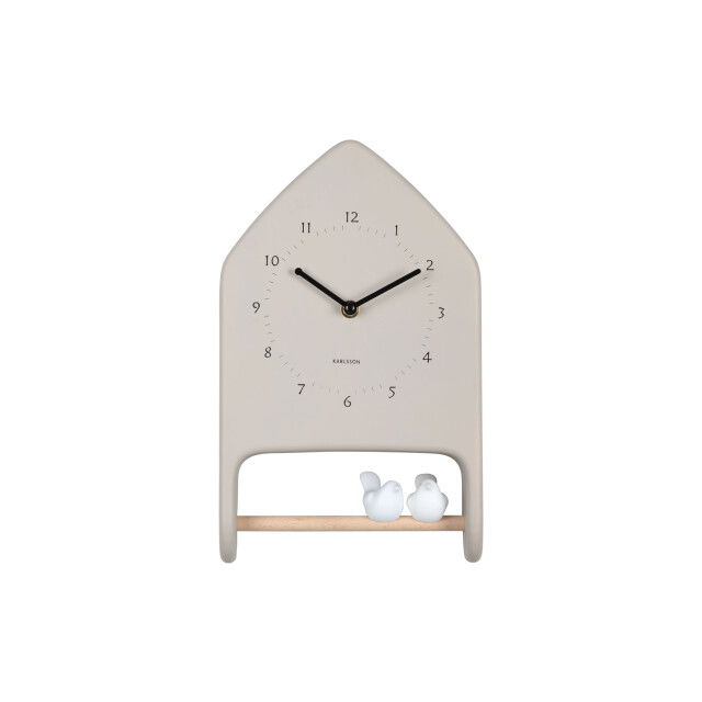 Karlsson wall clock love birds - Øcm 3555320 large