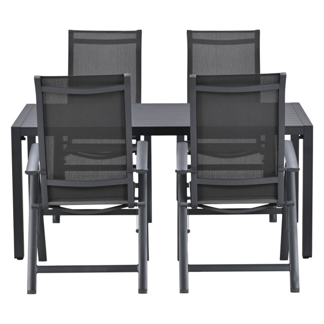 Garden Impressions Osaka/felini tuinset 4 pers met verstelbare stoelen 3684515 large