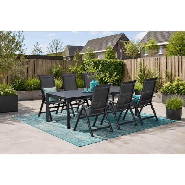 Garden Impressions Osaka/felini tuinset 6 pers met verstelbare stoelen 3684516 large