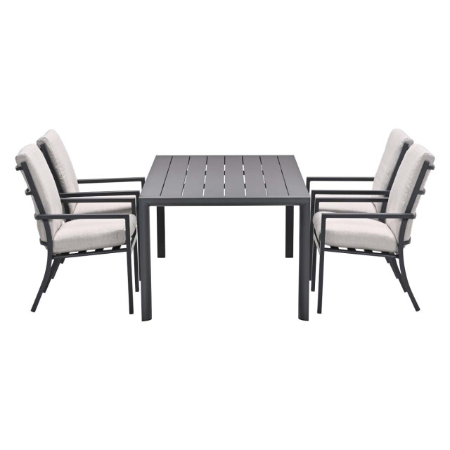 Garden Impressions Sergio/gosford tuinset 4 personen stapelbare tuinstoelen 3684518 large
