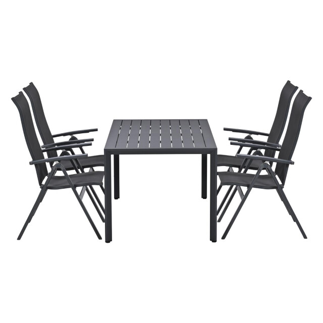 Garden Impressions Osaka/felini tuinset 4 pers met verstelbare stoelen 3684515 large