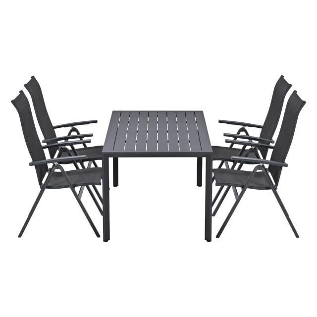 Garden Impressions Osaka/felini tuinset 4 pers met verstelbare stoelen 3684515 large