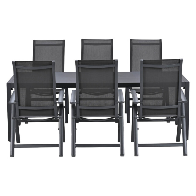 Garden Impressions Osaka/felini tuinset 6 pers met verstelbare stoelen 3684516 large