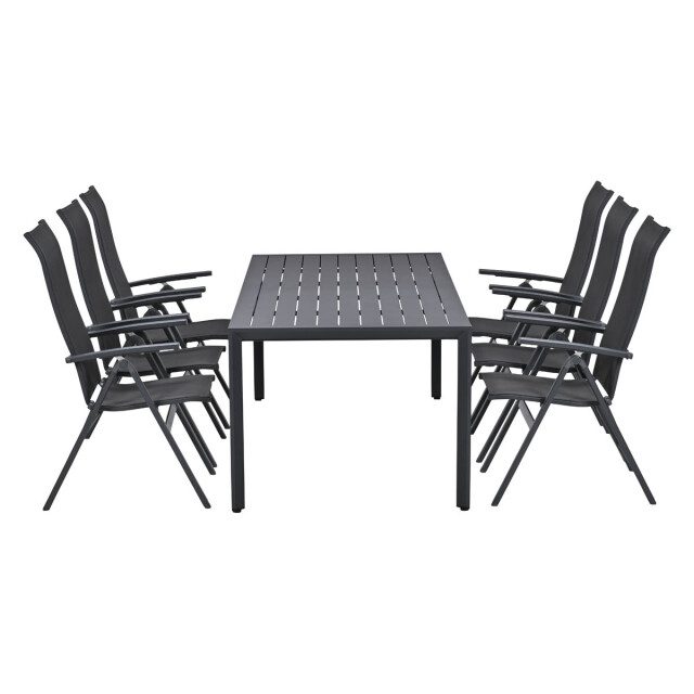 Garden Impressions Osaka/felini tuinset 6 pers met verstelbare stoelen 3684516 large