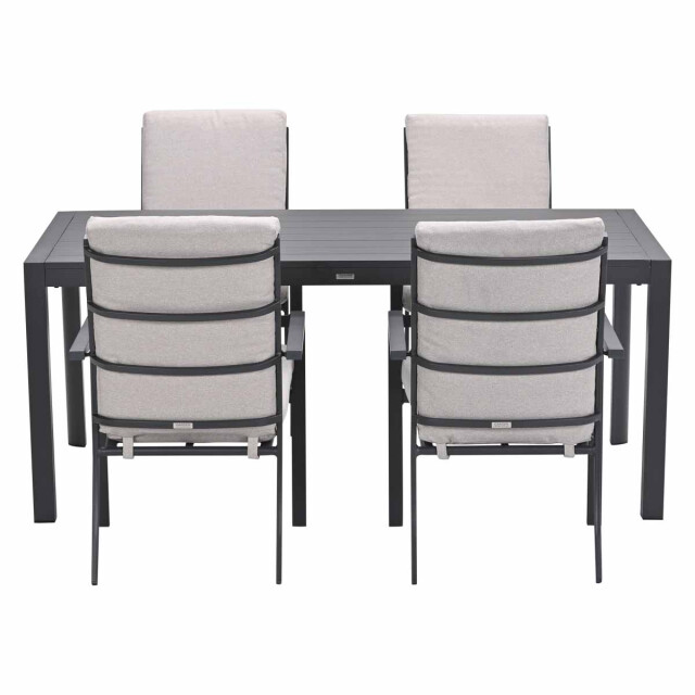 Garden Impressions Sergio/gosford tuinset 4 personen stapelbare tuinstoelen 3684518 large