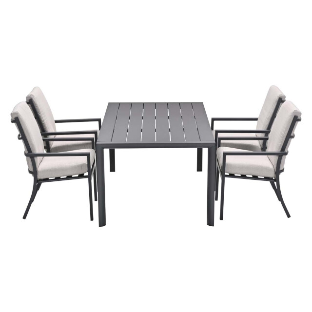 Garden Impressions Sergio/gosford tuinset 4 personen stapelbare tuinstoelen 3684518 large