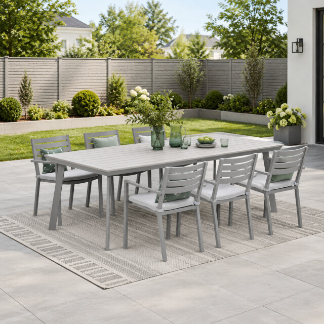 Garden Impressions Oklahoma/vigo tuinset 6 personen stapelbare stoelen 230 3684522 large