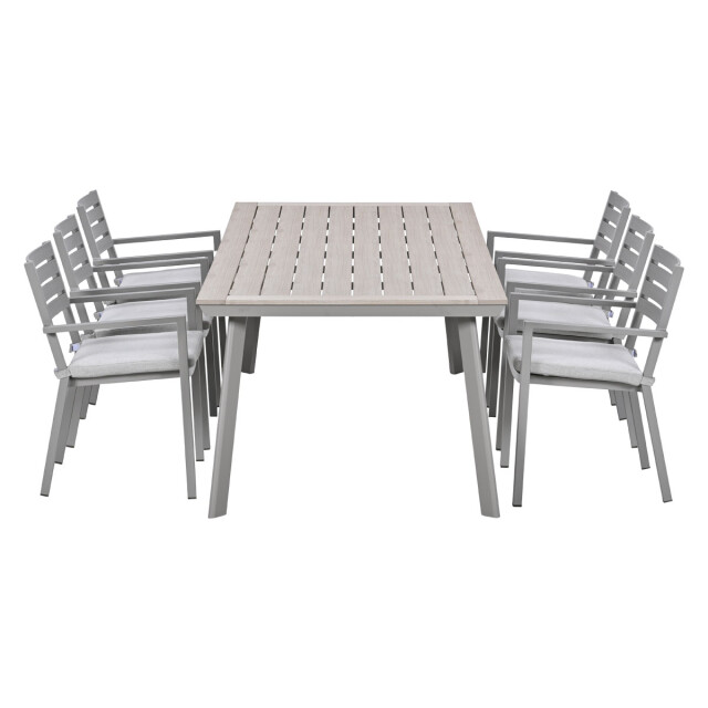 Garden Impressions Oklahoma/vigo tuinset 6 personen stapelbare stoelen 230 3684522 large