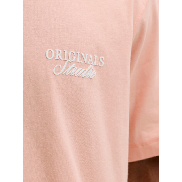 Jack & Jones jornorrebro typo tee ss crew neck n 12282898 peach melba 05011.520.0011 large