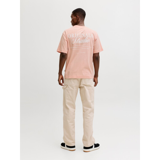 Jack & Jones jornorrebro typo tee ss crew neck n 12282898 peach melba 05011.520.0011 large
