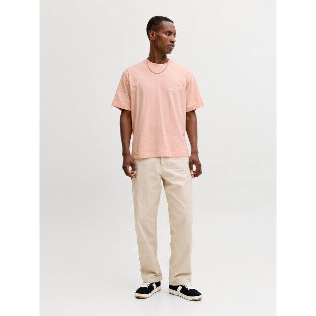 Jack & Jones jornorrebro typo tee ss crew neck n 12282898 peach melba 05011.520.0011 large