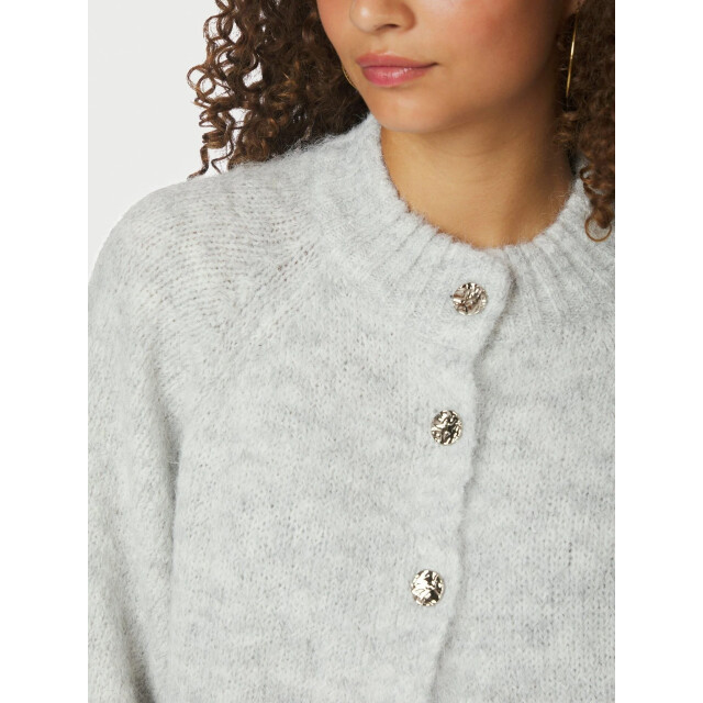Neo Noir benuta fluffy knit cardigan 165816 133 grey melange 06741.941.0016 large