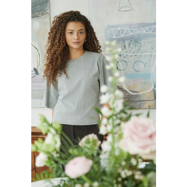 Neo Noir asha boxy tee 164418 133 grey melange 06011.941.0013 large