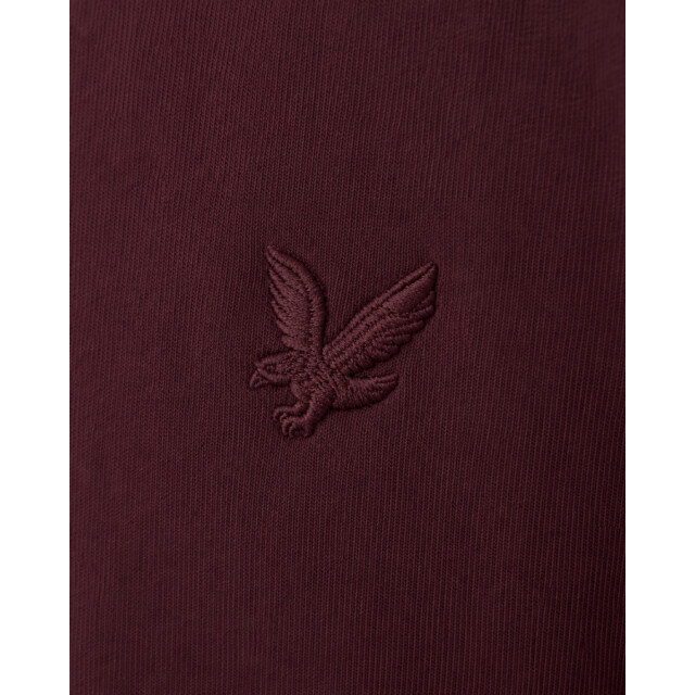Lyle and Scott Ml2255tont superfine crew neck burgundy sweater Burgundy/ML2255TONT Superfine Crew Neck large