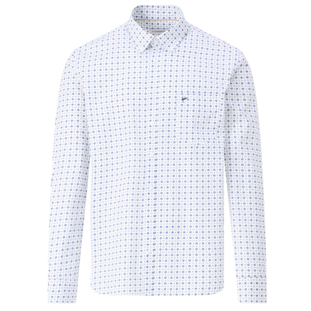 Campbell Casual overhemd donker 107642-001-M large