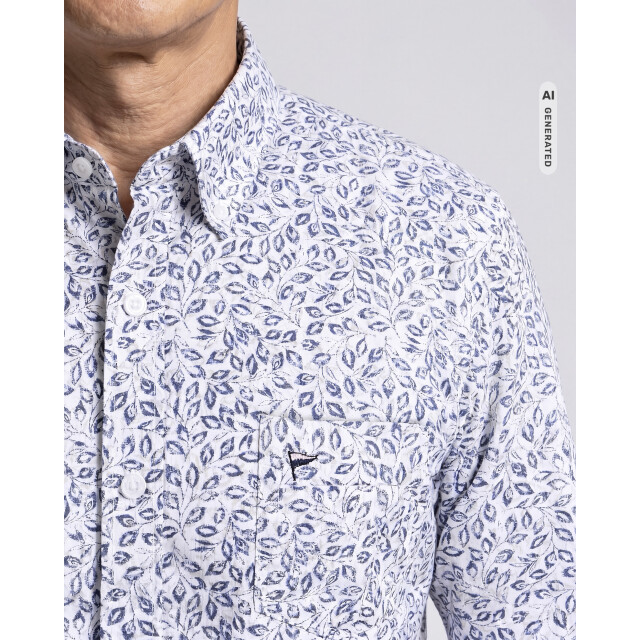 Campbell Casual overhemd donker 107644-002-L large