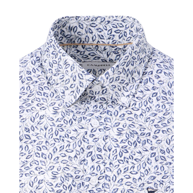 Campbell Casual overhemd donker 107644-002-L large