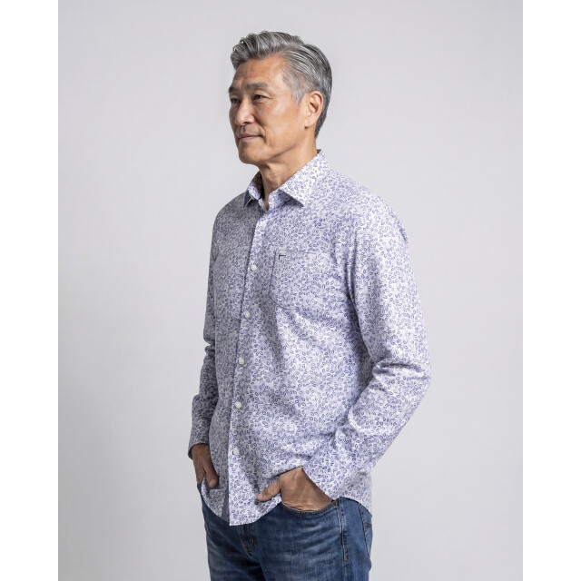 Campbell Casual overhemd donker 107644-002-L large