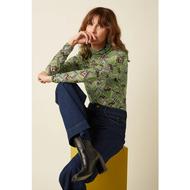 King Louie 11018 rollneck leia posey green 11018 large