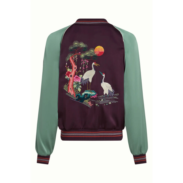King Louie 10669 bomber dusk satin grape 10669 large