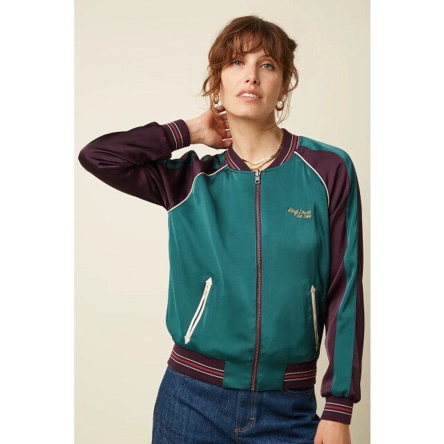 King Louie 10669 bomber dusk satin grape 10669 large