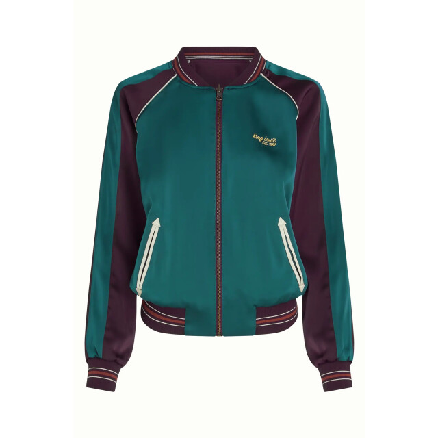 King Louie 10669 bomber dusk satin grape 10669 large