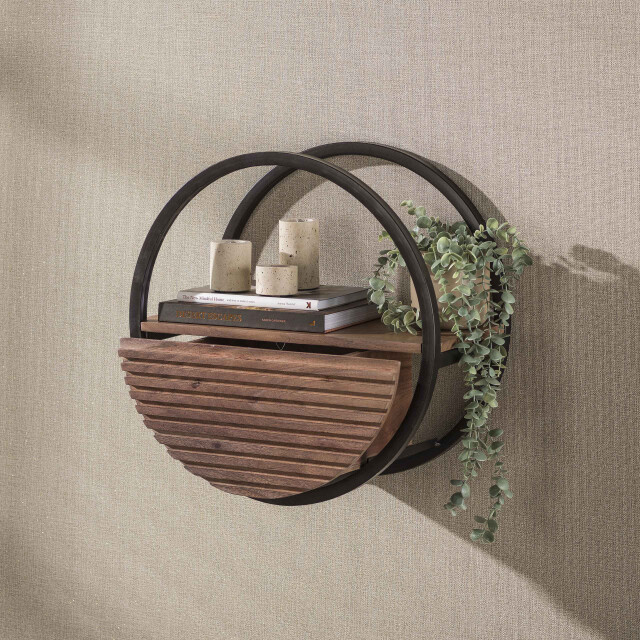 Hoyz wandplank circular - 25x50x50 cm 3688153 large